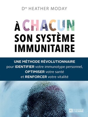 cover image of À chacun son système immunitaire